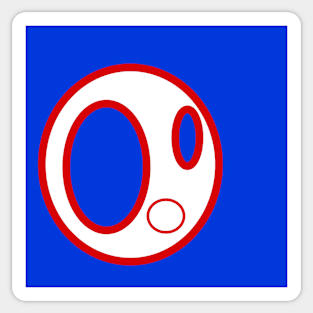 Red, white, blue The face 2 Sticker